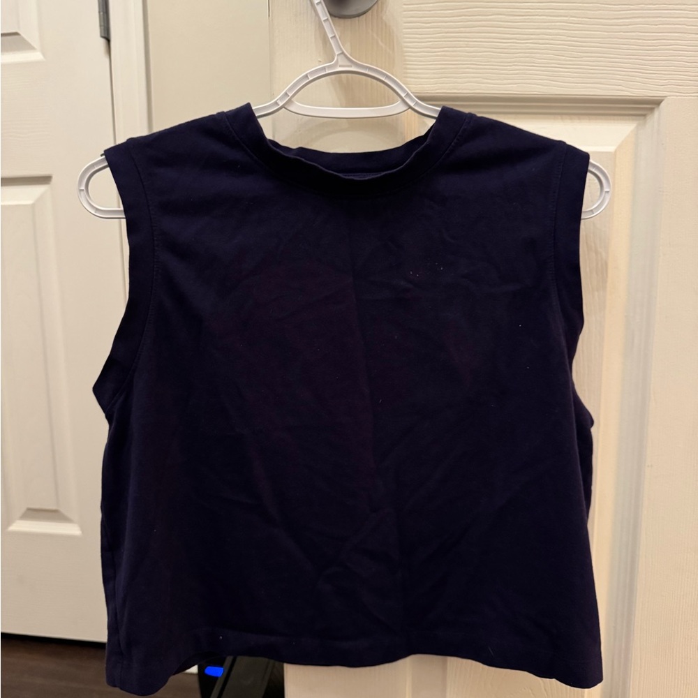A New Day Deep Blue Crop Top